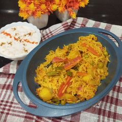 A picture of Street Style Mix Vegetable Pulao.
