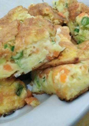 Foto resep Telor dadar sayur