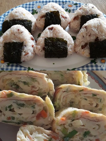Cara Mudah Membikin Resep  Onigiri Kongbap with Tamagoyaki yang Enak, Enak