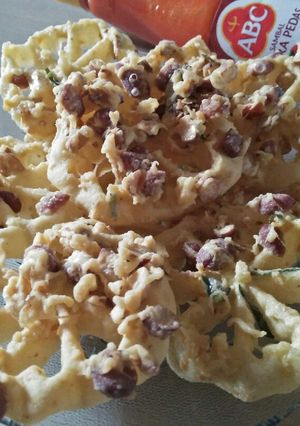 Foto resep Peyek kacang kembang goyang