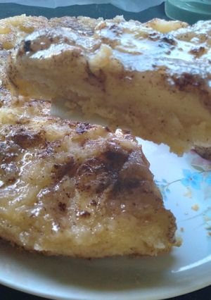 Una foto de Tarta de manzana invertida
