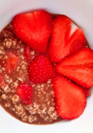 Epres - kakaós zabkása recept fotója