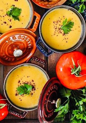 صورة لوصفة شوربة العدس على الطريقة التركية
