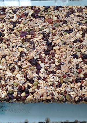 A picture of Vegan Breakfast Nut Bars.