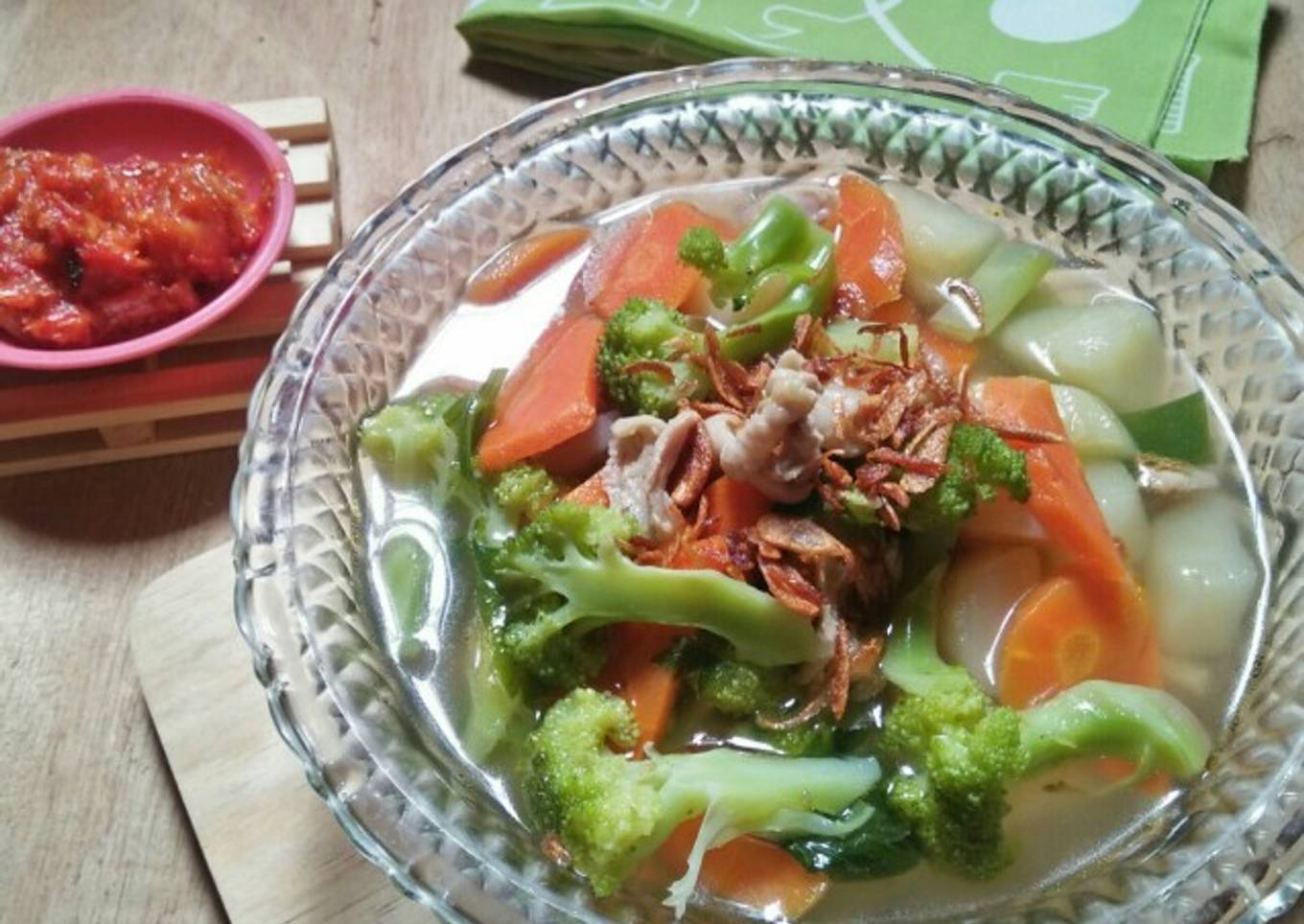 *sop brokoli tetelan ayam*