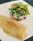 Filete de pescado apanado