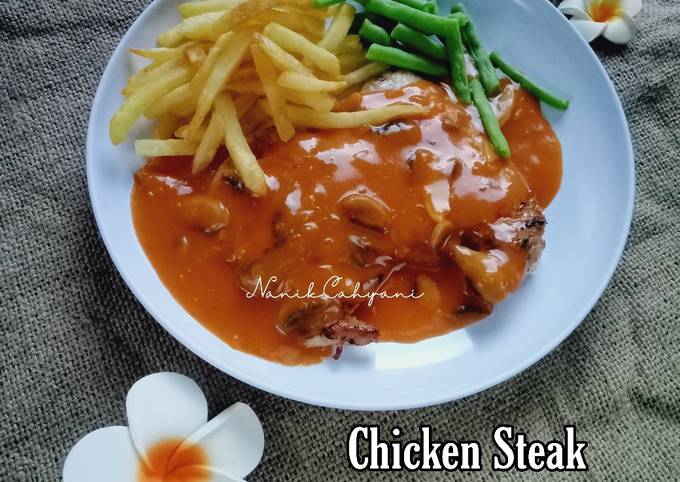 Resep Chicken Steak with Mushroom Sauce Resep Chicken Steak with Mushroom Sauce