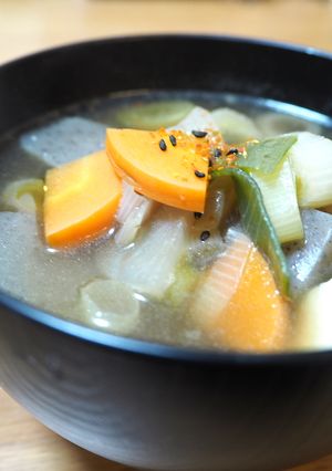 A picture of Japanese Vegan Soup (Kenchinjiru).