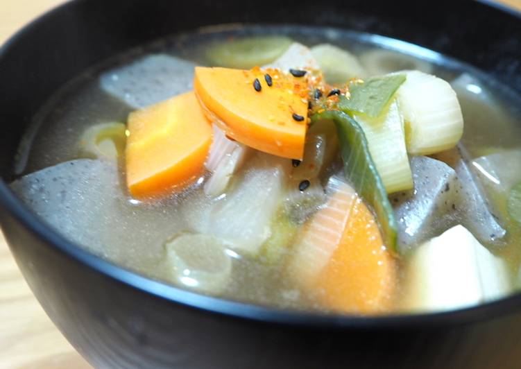 Easiest Way to Make Super Quick Homemade Japanese Vegan Soup (Kenchinjiru)