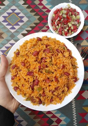 عکسی از دستور پلو مکزیکی😍