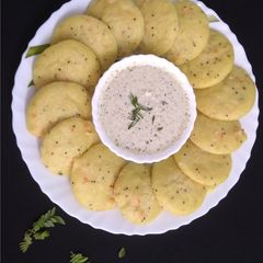 Carrot idli A picture of Carrot idli.