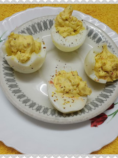 A picture of Deviled Eggs .