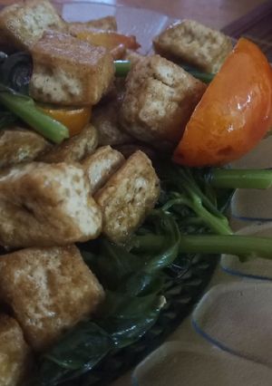 Foto resep Tumis tahu daun ginseng