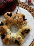 Ghirlanda di panini farciti, cottura airfryer 🌷