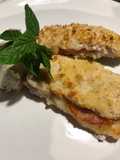 Stuffed Pork Loin Cutlets with Goat Cheese Sauce