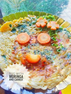 Foto resep Telur dadar isi daun kelor dan wortel
