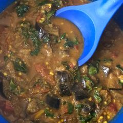A picture of Brinjal-Methi Sabji.
