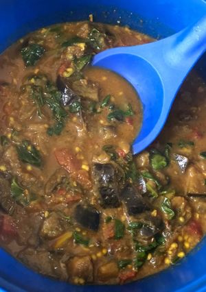 A picture of Brinjal-Methi Sabji.