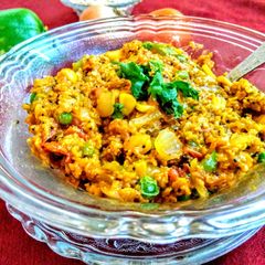 A picture of Masala oats.