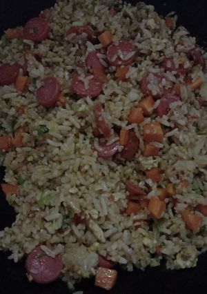 Foto resep Nasi goreng sosis wortel