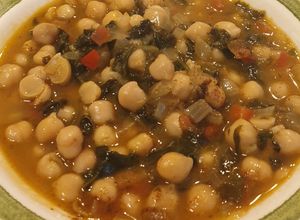 Una foto de Potaje de garbanzos