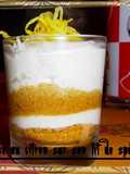 Mousse au citron sur lit de spéculoos