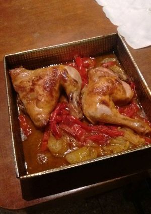 Una foto de Pollo a la portuguesa diferente