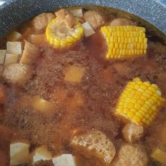 A picture of Simple Korean Tofu Soup.