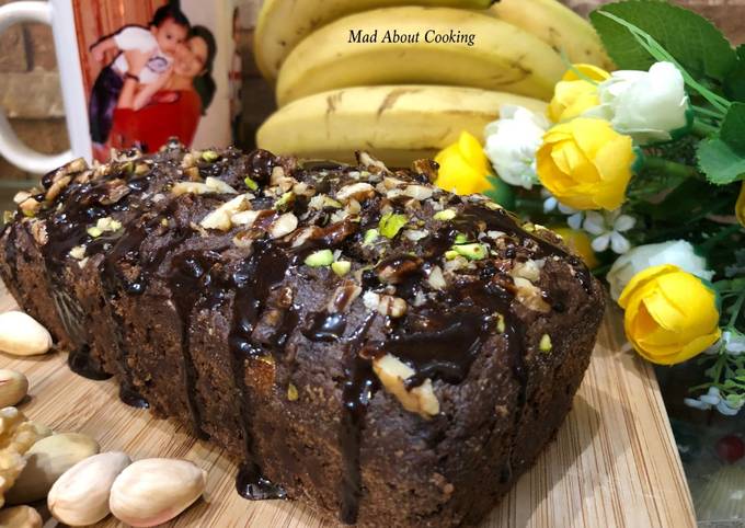 Step-by-Step Guide to Prepare Any-night-of-the-week Whole Wheat Banana Choco Cake – Healthy Treat