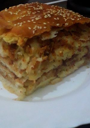 Hajtogatott tepertős kalács recept fotója