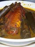 Sayur lumbu hitam ayam kampung
