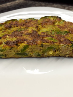 Una foto de Tortilla de zapallitos y avena