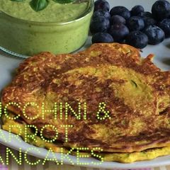 A picture of Zucchini and Carrot Pancakes.