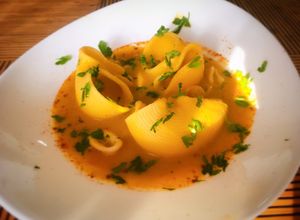 Foto principal de Lumaconi en salsa de mejillón y calamar