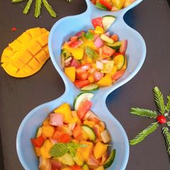 A picture of Mango salsa.