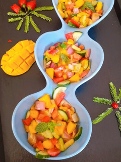 A picture of Mango salsa.