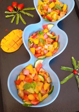 A picture of Mango salsa.