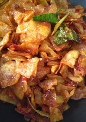 Foto resep Kering kentang kriuk pedes manis