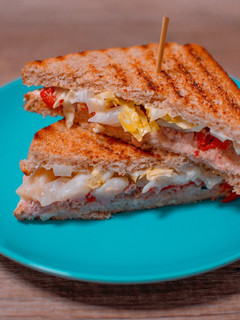 Una foto de Sándwich vegetal