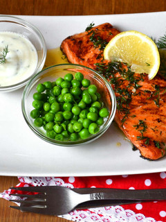 Kapros lazac szelet recept fotója