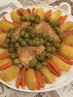 صورة لوصفة طبق الزيتون بالخضار