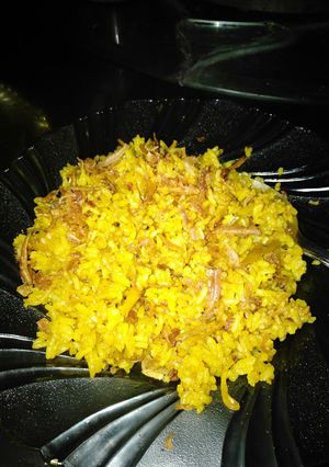 Foto resep Nasi goreng kuning ikan teri