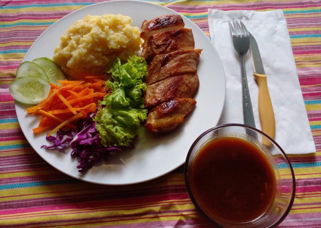 Chicken teriaki steak