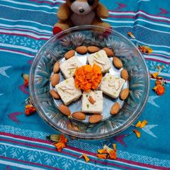 Paneer burfi A picture of Paneer burfi.