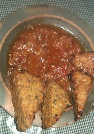 Foto resep Tempe Bacem dan Sambal