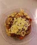 Papas al Horno con Carne y Queso
