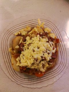 Una foto de Papas al Horno con Carne y Queso