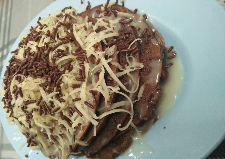 Pancake coklat sederhana