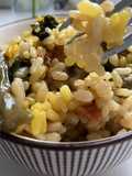 Arroz seco con verduras