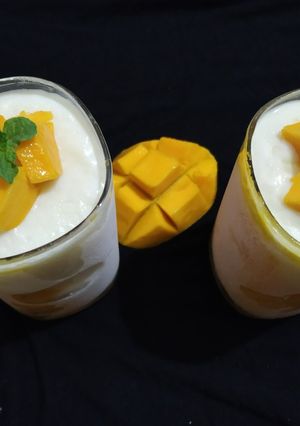 A picture of Mango pudding.